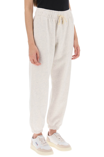 Shop Autry Melange Sweatpants With Logo Patch In Easy Btr (grey)