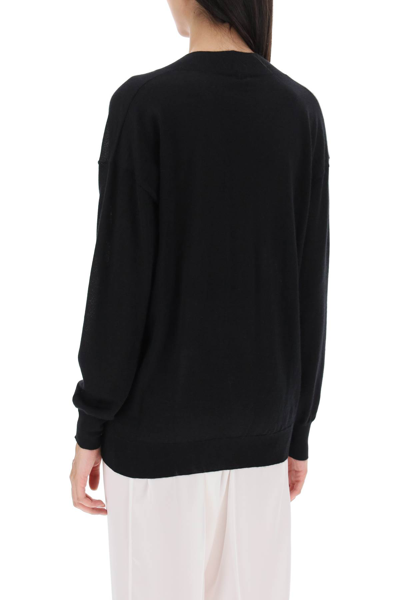 Shop Tom Ford Sweater In Cashmere And Silk In Black (black)