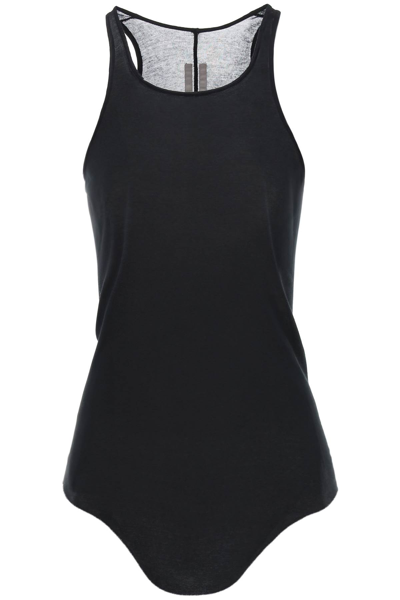 Shop Rick Owens Tank Top In Jersey In Black (black)