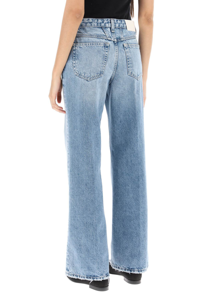 Shop Closed Straight Leg Jeans In Mid Blue (light Blue)