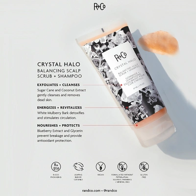 R + Co Crystal Halo Balancing Scalp Scrub And Shampoo In Default Title