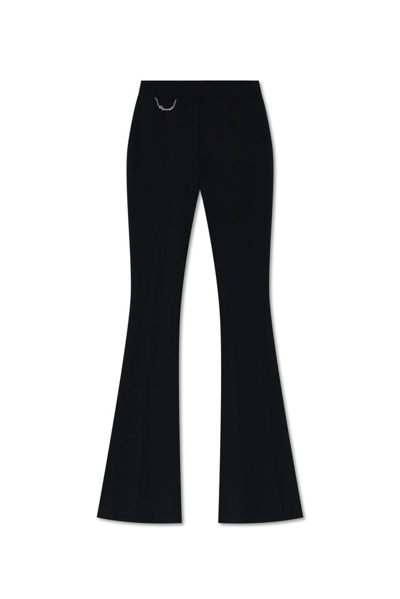 Shop Dsquared2 Chain Embellished High Waist Trousers In Black