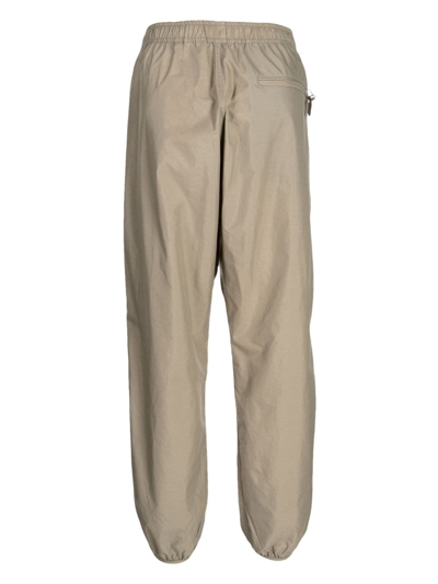 Shop Danton Elasticated-waistband Track Pants In Brown