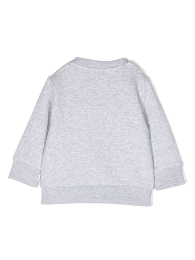 Shop Bosswear Logo-print Cotton Sweatshirt In Grey