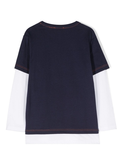 Marc Jacobs X Garfield Long-sleeved T-shirt In Blue