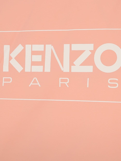 Shop Kenzo Logo-print Puffer Jacket In Pink