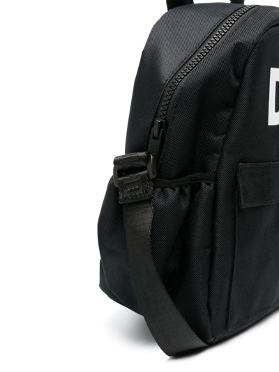 Shop Dkny Logo-print Backpack-style Bag In Black