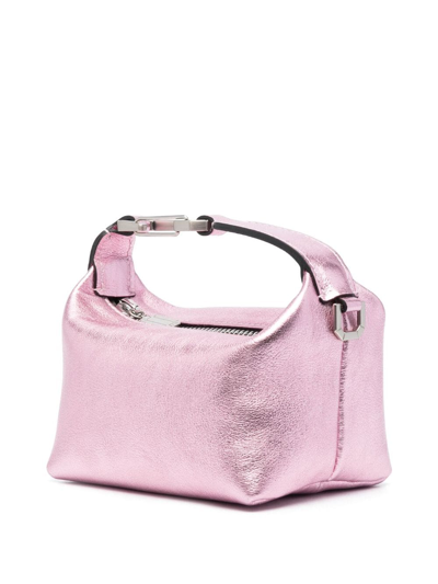Eéra Tiny Moon Leather Tote Bag In Pink