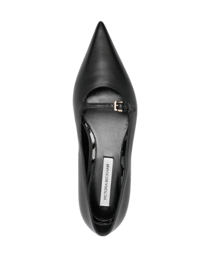 Shop Victoria Beckham Pointed-toe Ballerina Shoes In Black