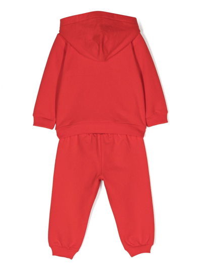 Moschino Teddy Bear-print Tracksuit Set In Red