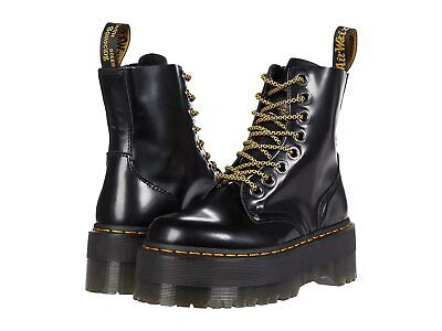 Pre-owned Dr. Martens' Woman's Boots Dr. Martens Jadon Max In Black Buttero