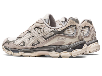 Pre-owned Asics 1201a789-103  Gel-nyc Oyster Grey Cream Charcoal Gray Ivory Beige (men's) In White