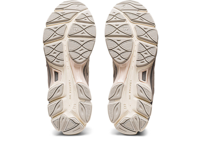 Pre-owned Asics 1201a789-103  Gel-nyc Oyster Grey Cream Charcoal Gray Ivory Beige (men's) In White
