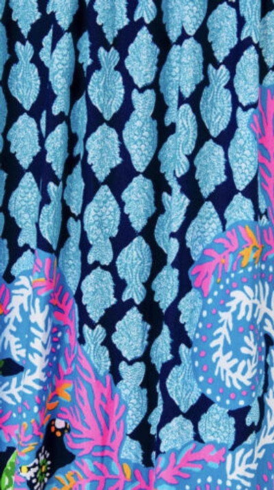 Pre-owned Lilly Pulitzer Giorgina Maxi Dress Multi Ride The Wave Engineered Sz 16 In Multicolor