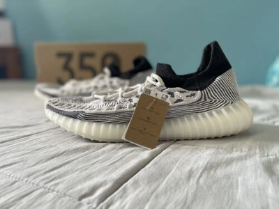 Pre-owned Yeezy Adidas  Boost 350 V2 Cmpct “panda” Size Men's 11.5 In White