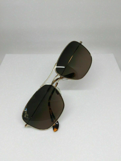 Pre-owned Maui Jim Wiki Wiki Sunglasses Mj 246-16 Gold W/ Hcl® Bronze Polarized Japan In Hcl® Bronze Polarized Lenses