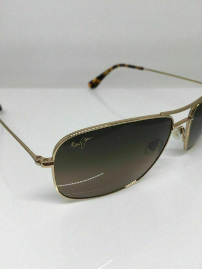 Pre-owned Maui Jim Wiki Wiki Sunglasses Mj 246-16 Gold W/ Hcl® Bronze Polarized Japan In Hcl® Bronze Polarized Lenses