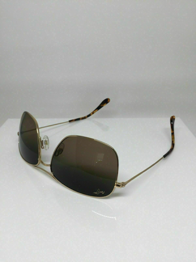 Pre-owned Maui Jim Wiki Wiki Sunglasses Mj 246-16 Gold W/ Hcl® Bronze Polarized Japan In Hcl® Bronze Polarized Lenses