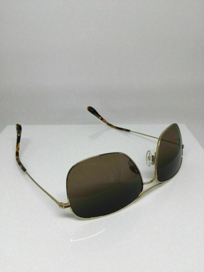 Pre-owned Maui Jim Wiki Wiki Sunglasses Mj 246-16 Gold W/ Hcl® Bronze Polarized Japan In Hcl® Bronze Polarized Lenses