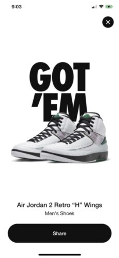 Pre-owned Converse Jordan 2 Retro “h” Wings Size 13 In White