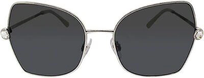 Pre-owned Dolce & Gabbana Sunglasses  Dg 2284 B 05/87 Silver 57mm In Gray