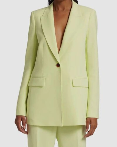Pre-owned Lafayette 148 $998  York Women Green Single-breasted Jacket Blazer Coat Sz 2