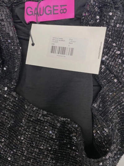 Pre-owned Gauge81 $660  Women's Black Evry Body-con Sequin Mini Dress Size S