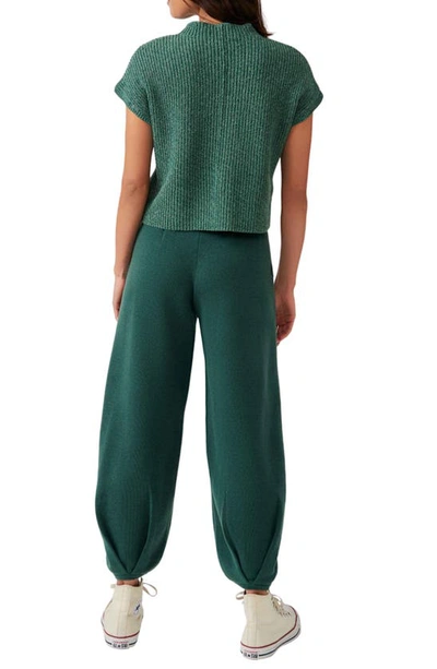 Shop Free People Free-est Freya Short Sleeve Sweater & Pull-on Pants In Emerald Spell Combo