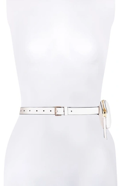 Allsaints Zip Leather Belt Bag In Roe