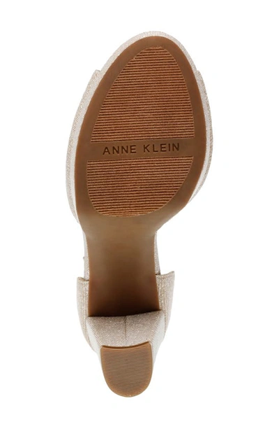 Shop Anne Klein Vixen Platform Sandal In Platinum