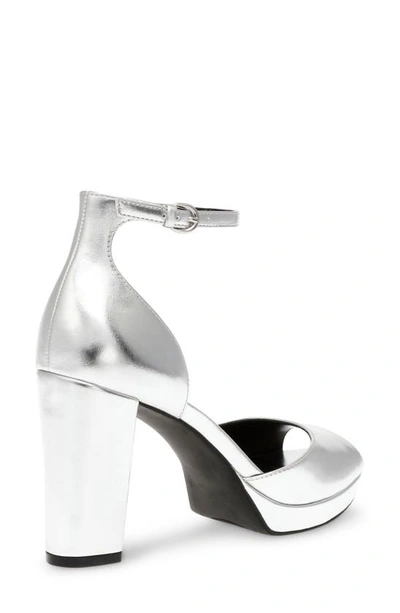 Shop Anne Klein Vixen Platform Sandal In Silver