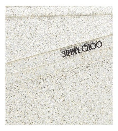 Shop Jimmy Choo 糖果 闪光 丙烯酸树脂 离合器 In Champagne