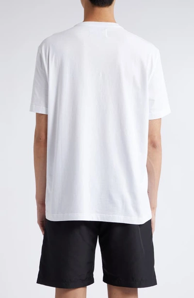 Shop Golden Goose Small Star Cotton Logo Graphic T-shirt In Optic White/ Windsor Wine