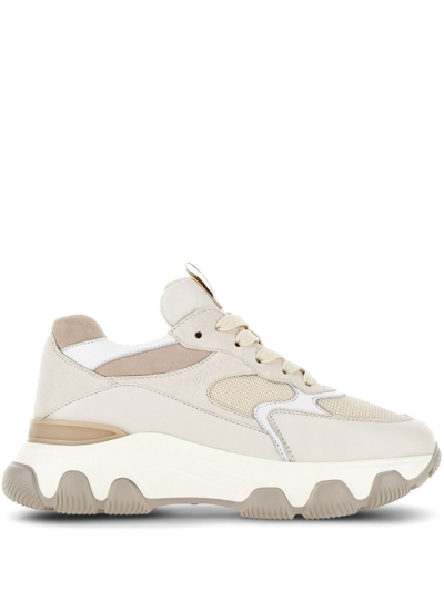 Shop Hogan Hyperactive Sneakers In Beige