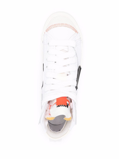 Shop Nike Balzer High Jumbo 77 Sneakers In White