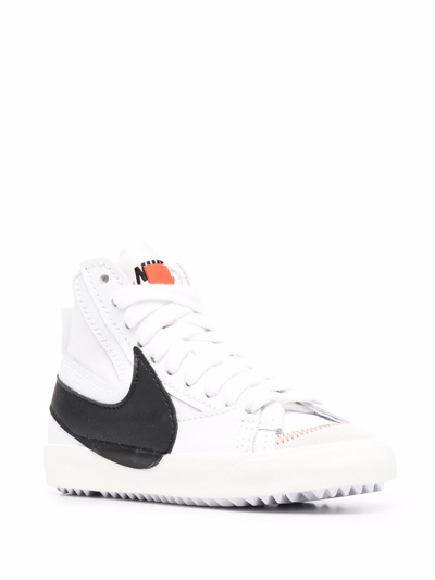 Shop Nike Balzer High Jumbo 77 Sneakers In White