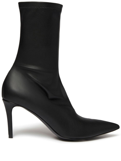 Shop Stella Mccartney Black Stella Iconic 100 Ankle Boots