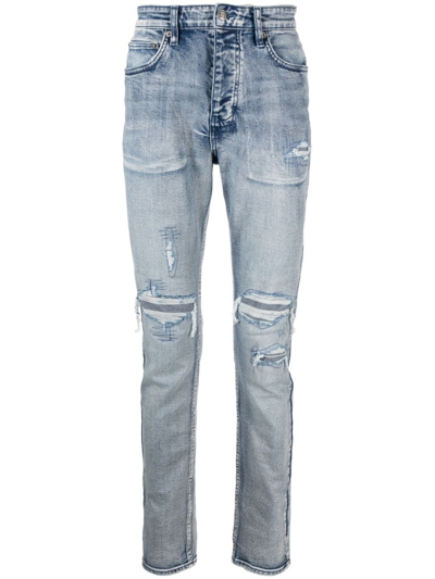Shop Ksubi Chitch Rekovery Slim Fit Jeans - Men's - Elastane/cotton In Blue