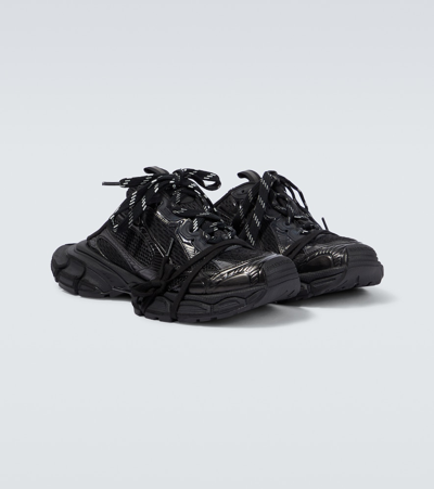 Shop Balenciaga 3xl Mesh Sneaker Mules In Black
