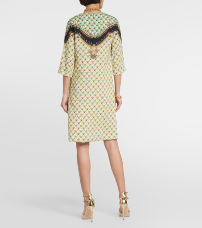 Etro Mix-print Shift Dress In Multicoloured