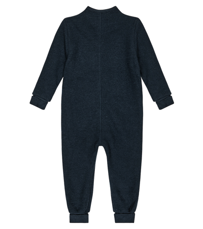 Molo Baby Umar Wool Playsuit In Blue