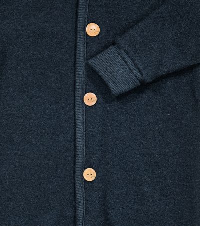 Molo Baby Umar Wool Playsuit In Blue
