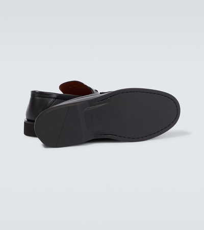 Zegna X-lite Leather Loafers In Black