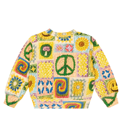 Molo Marge Printed Cotton Sweatshirt In Multicoloured