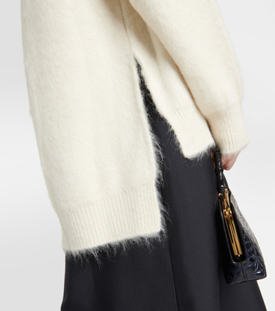 Shop Jil Sander Alpaca And Wool-blend Sweater In White