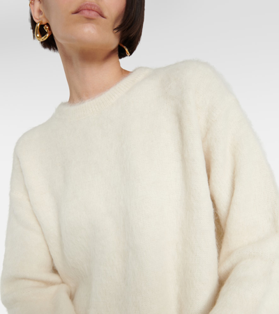 Shop Jil Sander Alpaca And Wool-blend Sweater In White