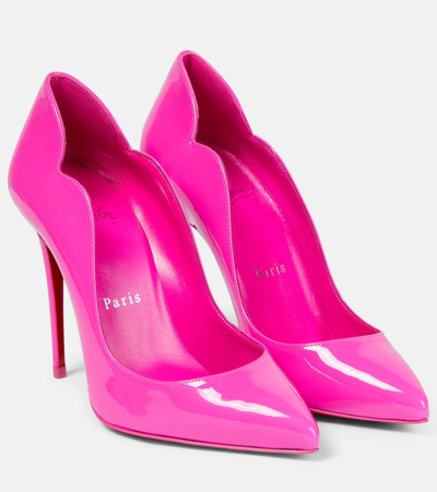 Shop Christian Louboutin Hot Chick Patent Leather Pumps In Pink