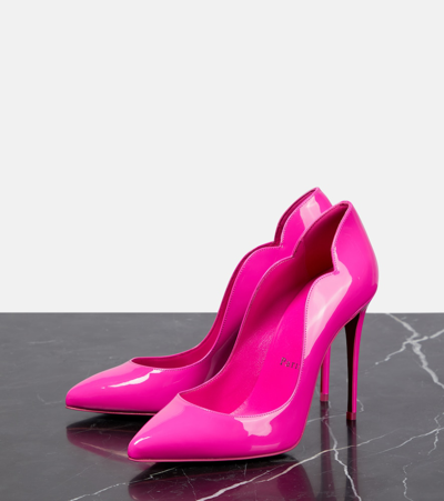 Shop Christian Louboutin Hot Chick Patent Leather Pumps In Pink