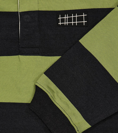 Shop Molo Relz Striped Cotton Polo Shirt In Multicoloured