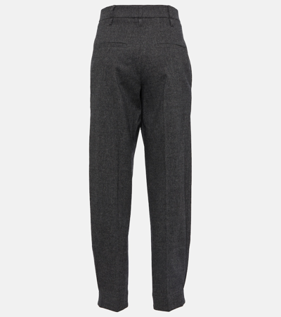 Brunello Cucinelli Grey Slouchy Trousers In Grey